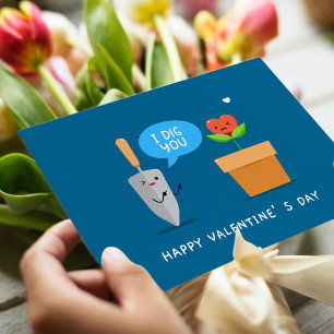 Cartes Pour Fêtes Annuelles Je t'ai creusé Heureuse Sainte-Valentin Amour