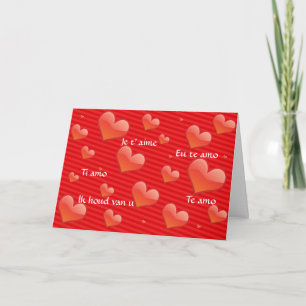 Cartes Pour Fêtes Annuelles Je t'aime