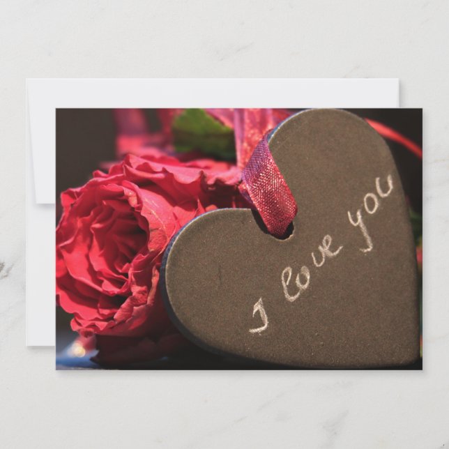 Cartes Pour Fêtes Annuelles Je t'aime (Devant)