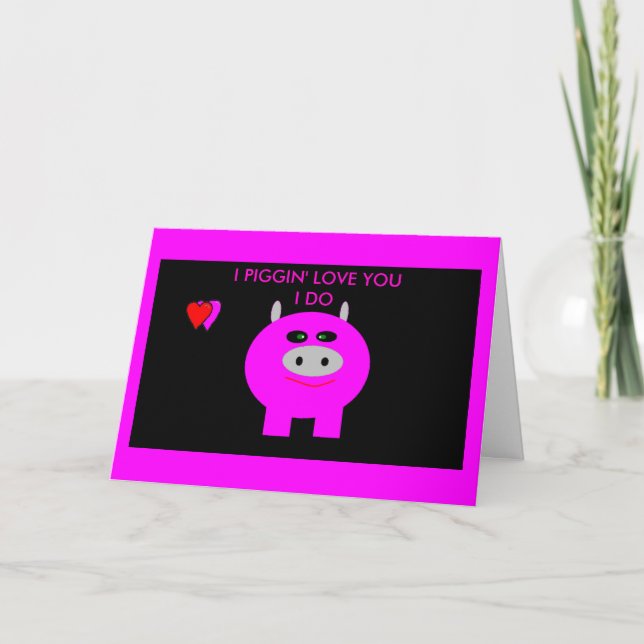 CARTES POUR FÊTES ANNUELLES JE T'AIME... (Devant)