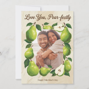 Cartes Pour Fêtes Annuelles Je t'aime à point Fruit botanique mignon pour la