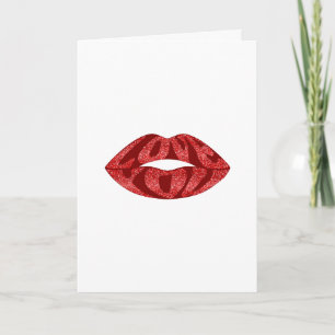 Cartes Pour Fêtes Annuelles Je t'aime avec des lettres de parties scintillant