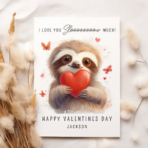 Cartes Pour Fêtes Annuelles Je t'aime beaucoup lentement   Saint-Valentin de l