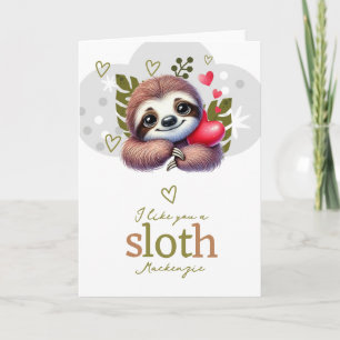 Cartes Pour Fêtes Annuelles Je t'aime bien une valentines personnalisée