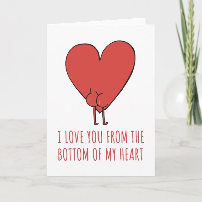 Cartes Pour Fêtes Annuelles Je t'aime du fond du cœur (Devant)