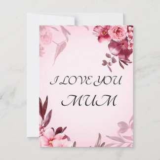 CARTES POUR FÊTES ANNUELLES JE T'AIME MAMAN