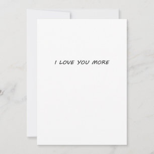 Cartes Pour Fêtes Annuelles Je t'aime plus design moderne et propre