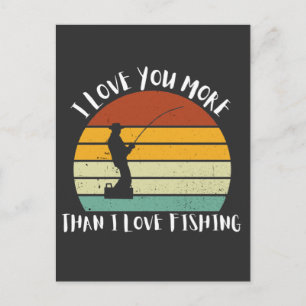 Cartes Pour Fêtes Annuelles Je t'aime plus que la pêche