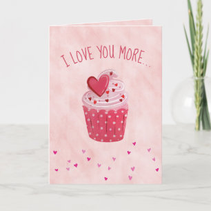 Cartes Pour Fêtes Annuelles Je T'Aime Plus... Saint-Valentin de Than Cupcakes