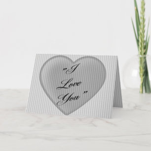Cartes Pour Fêtes Annuelles Je t'aime Retro Valentine