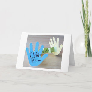CARTES POUR FÊTES ANNUELLES "JE T'AIME TELLEMENT" SI BIEN POUR QUELQU'UN QUE T