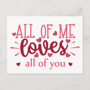 Cartes Pour Fêtes Annuelles Je t'aime tous amour valentin