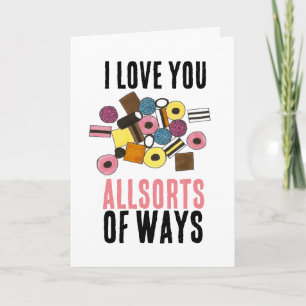 Cartes Pour Fêtes Annuelles Je t'aime toutes sortes de façons Saint Valentin