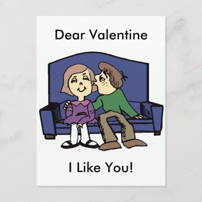 Cartes Pour Fêtes Annuelles Je T'Aime Valentine (Devant)