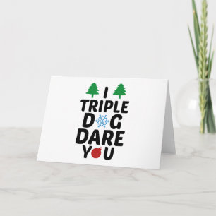 Cartes Pour Fêtes Annuelles Je T'Ose Un Chien Triple