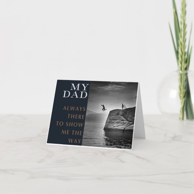 Cartes Pour Fêtes Annuelles Je vais sauter avec toi. L'Amour d'un père. (Devant)