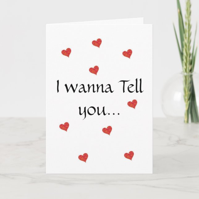 Cartes Pour Fêtes Annuelles Je veux à (Devant)