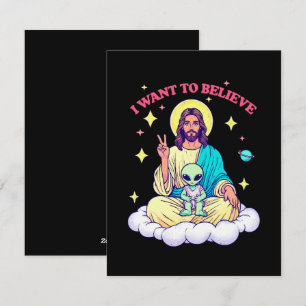 Cartes Pour Fêtes Annuelles Je veux croire