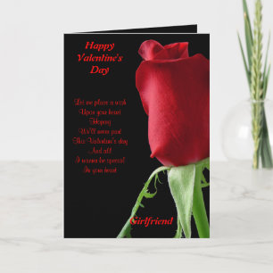 Cartes Pour Fêtes Annuelles Je veux être spécial dans ton coeur petite amie