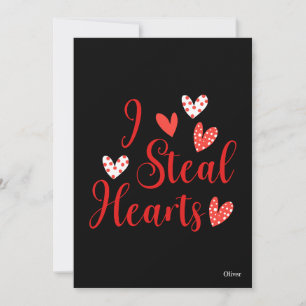 Cartes Pour Fêtes Annuelles Je vole des cœurs Saint-Valentin