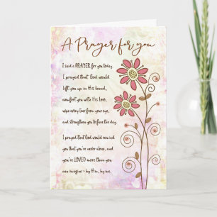 Cartes Pour Fêtes Annuelles Je vous ai dit une prière aujourd'hui