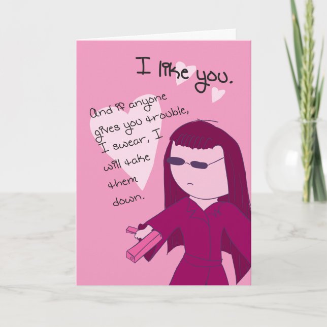 Cartes Pour Fêtes Annuelles Je vous aime (la radio éditent) - Yuki Valentine (Devant)