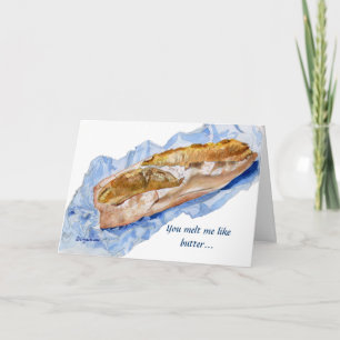 Cartes Pour Fêtes Annuelles Je vous aime Valentine Baguette