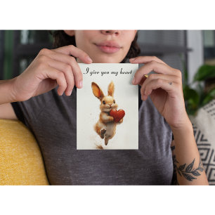 Cartes Pour Fêtes Annuelles Je vous donne mon coeur