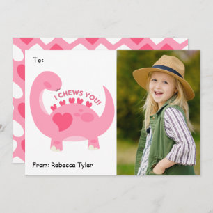 Cartes Pour Fêtes Annuelles Je vous mâche mignonne classe photo Valentines Day