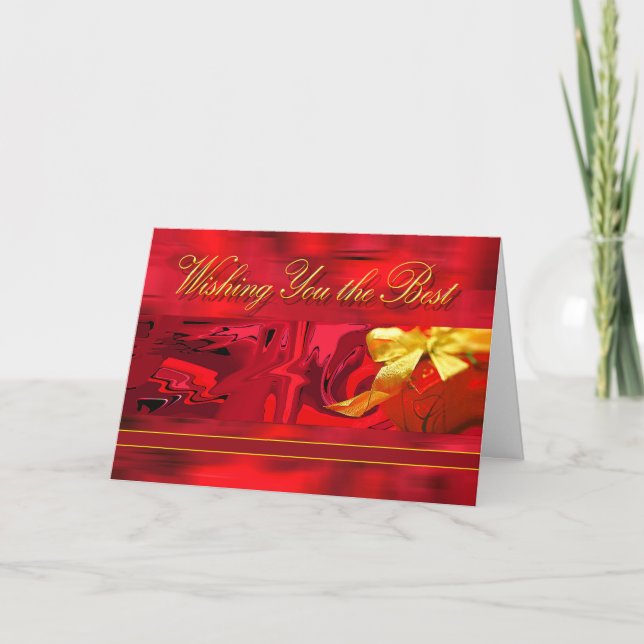 Cartes Pour Fêtes Annuelles Je vous souhaite le meilleur Noël (Devant)