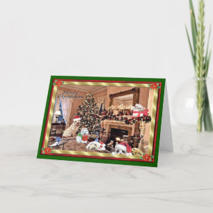 Cartes Pour Fêtes Annuelles Je Vous Souhaite Pawsativement Joyeux Noël !