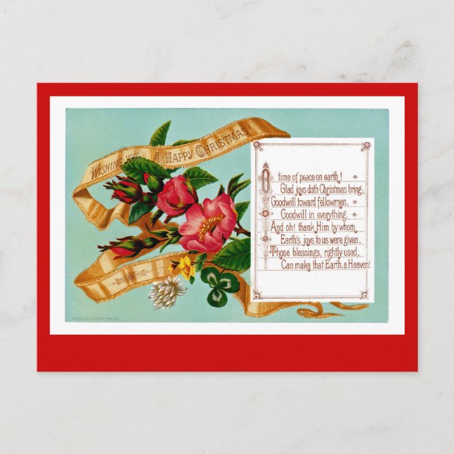 Cartes Pour Fêtes Annuelles Je vous souhaite un joyeux Noël (Devant)