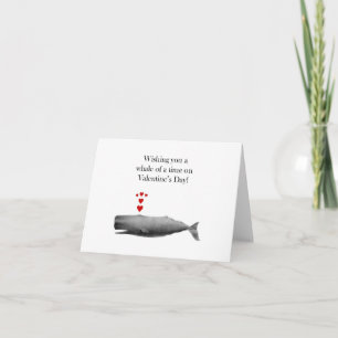 Cartes Pour Fêtes Annuelles Je vous souhaite une baleine d'un moment pour la S