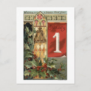 Cartes Pour Fêtes Annuelles Je vous souhaite une bonne annéeScène Bell