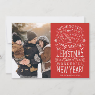 Cartes Pour Fêtes Annuelles Je vous souhaite une très joyeuse photo de Noël