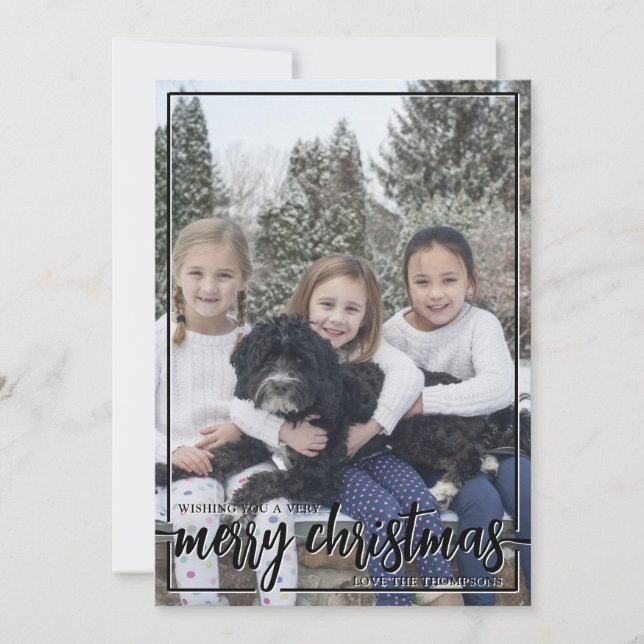 Cartes Pour Fêtes Annuelles Je vous souhaite une très joyeuse photo verticale  (Devant)