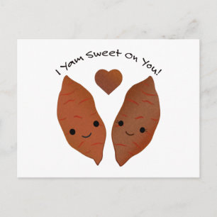 Cartes Pour Fêtes Annuelles Je Yam Sweet on You Sweet Potatoes