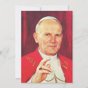 Cartes Pour Fêtes Annuelles Jean-Paul II Evêque de Rome