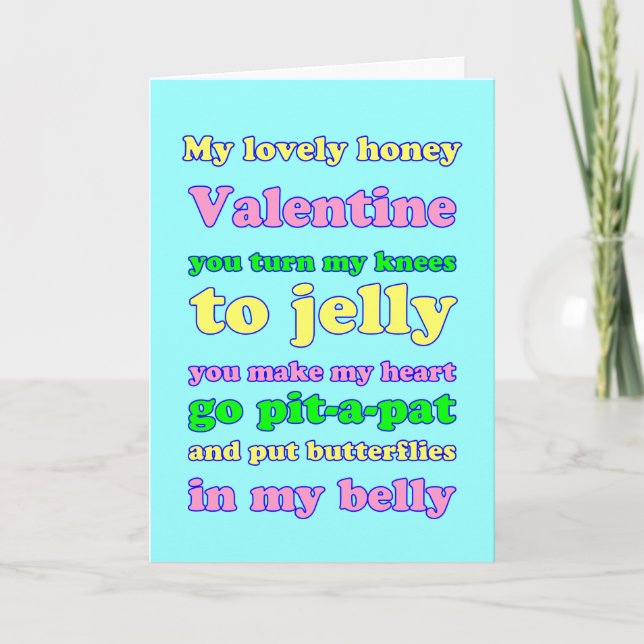 Cartes Pour Fêtes Annuelles Jelly Knees Valentine ! (Devant)
