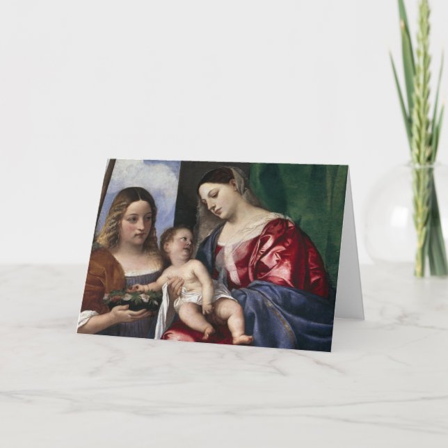 Cartes Pour Fêtes Annuelles Jésus Avait Deux Momies Noël (Devant)