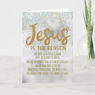 Cartes Pour Fêtes Annuelles Jésus, Bible Verse Joyeux Noël