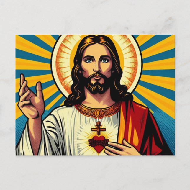 Cartes Pour Fêtes Annuelles Jésus Christ (Devant)
