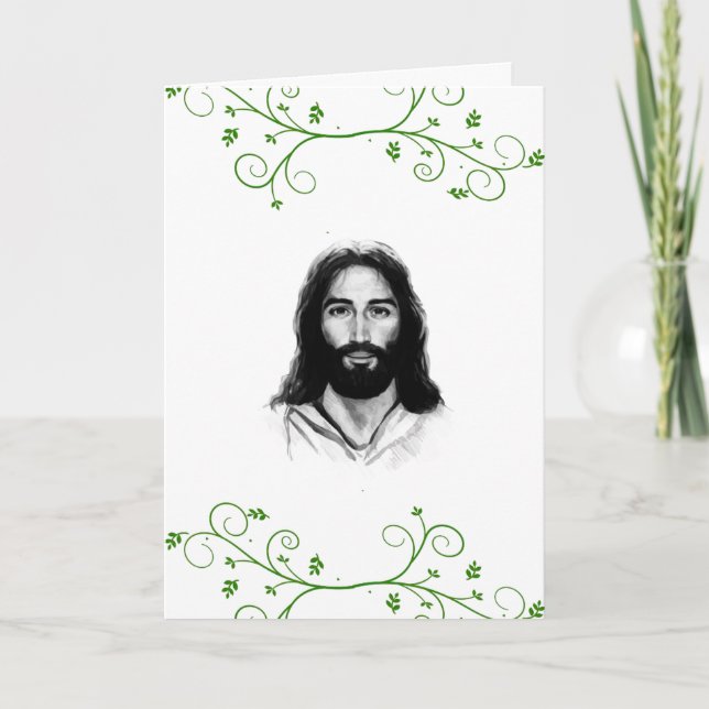 Cartes Pour Fêtes Annuelles Jésus Christ (Devant)
