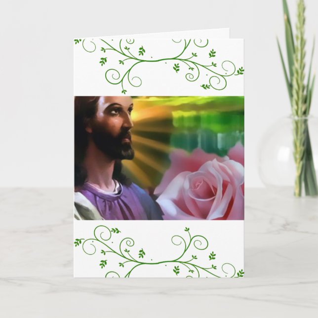Cartes Pour Fêtes Annuelles Jésus Christ (Devant)