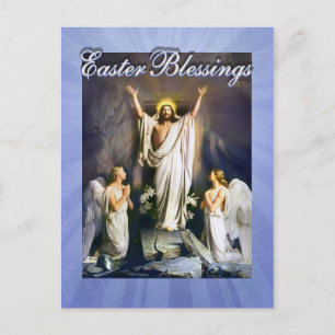 Cartes Pour Fêtes Annuelles Jésus Christ est ressuscité, Résurrection de Pâque