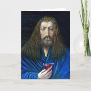 CARTES POUR FÊTES ANNUELLES JÉSUS CHRIST, LA CHALICE D'EMMAUS