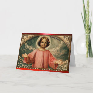 CARTES POUR FÊTES ANNUELLES JÉSUS ENFANT AVEC ANGELS