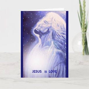 Cartes Pour Fêtes Annuelles JÉSUS   est AMOUR