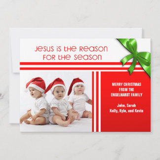 Cartes Pour Fêtes Annuelles Jésus est la raison de la coutume chrétienne Photo