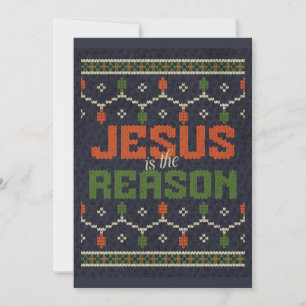 Cartes Pour Fêtes Annuelles Jésus est la raison de la fête de Noël